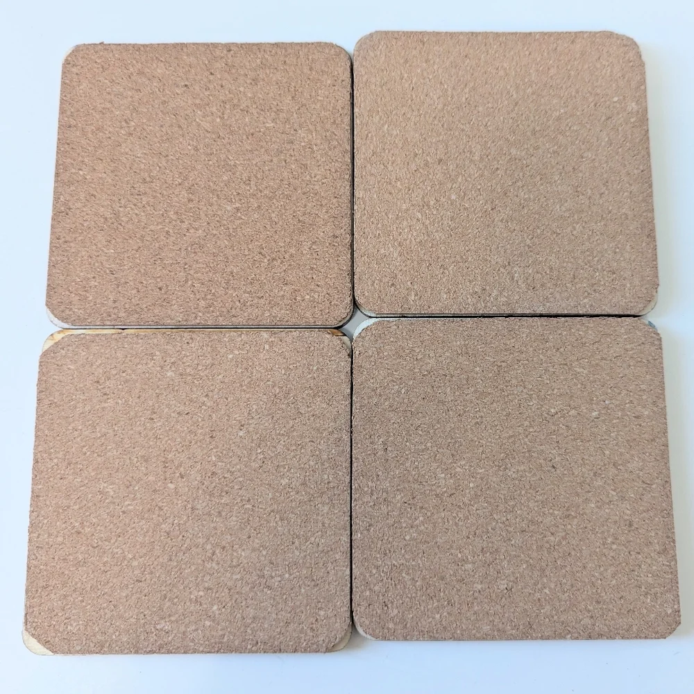 Set Of 4 Homemade Coasters Preppy Cottage Coastal Entertaining Hostess